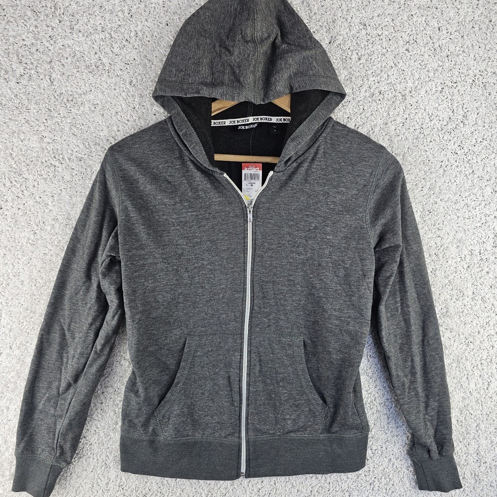Joe Boxer NWT Grayβ Hoodie Sweatshirt Women's Juniors Medium Full Zip